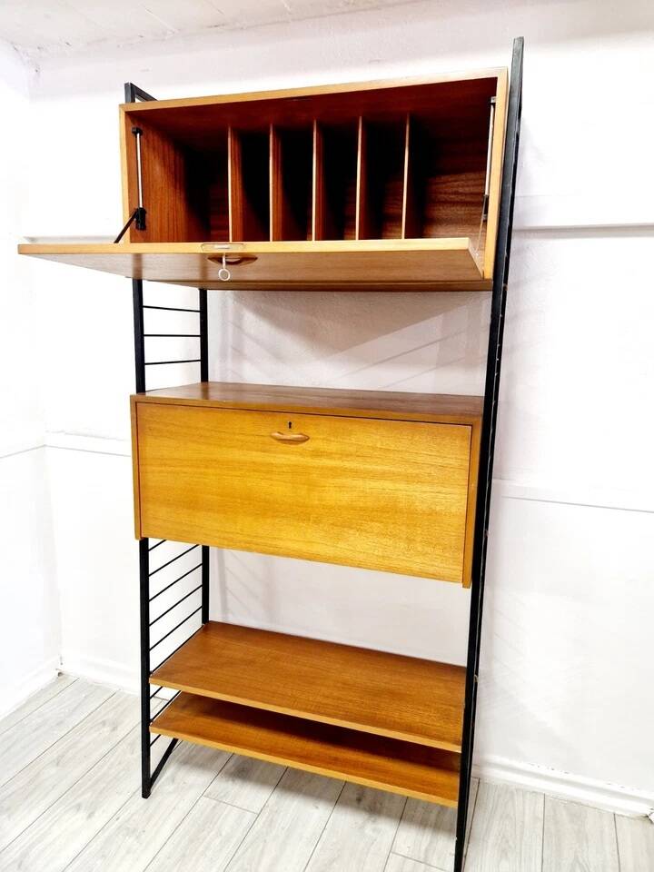 Mid Century Staples Ladderax Shelving Cupboard