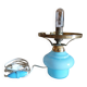 Old lamp base in blue opaline and brass