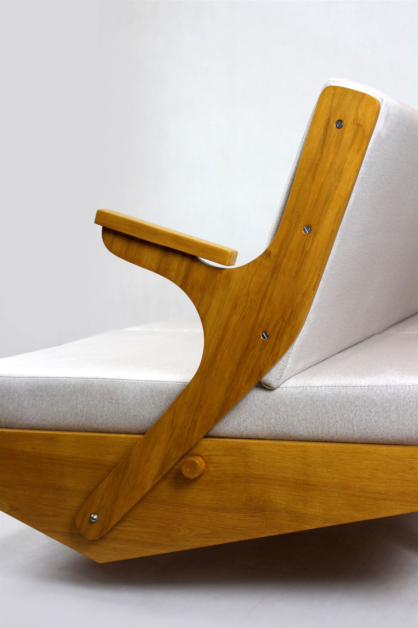 Restored Mid-Century Convertible Sofa from Opp Drevovyroba, 1970s