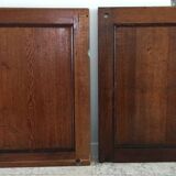 Pair of vintage oak sliding doors