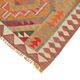 Turkish Handwoven Vintage Herki Kilim 107 cm x 342 cm