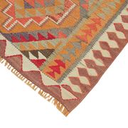 Turkish Handwoven Vintage Herki Kilim 107 cm x 342 cm