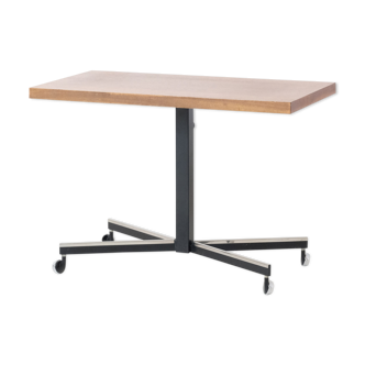 Height adjustable teak side table 1960