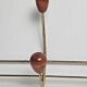 Vintage wall coat rack