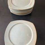 9 CNP stoneware plates