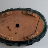 Pot à Bonzaï en grès émaillé vert