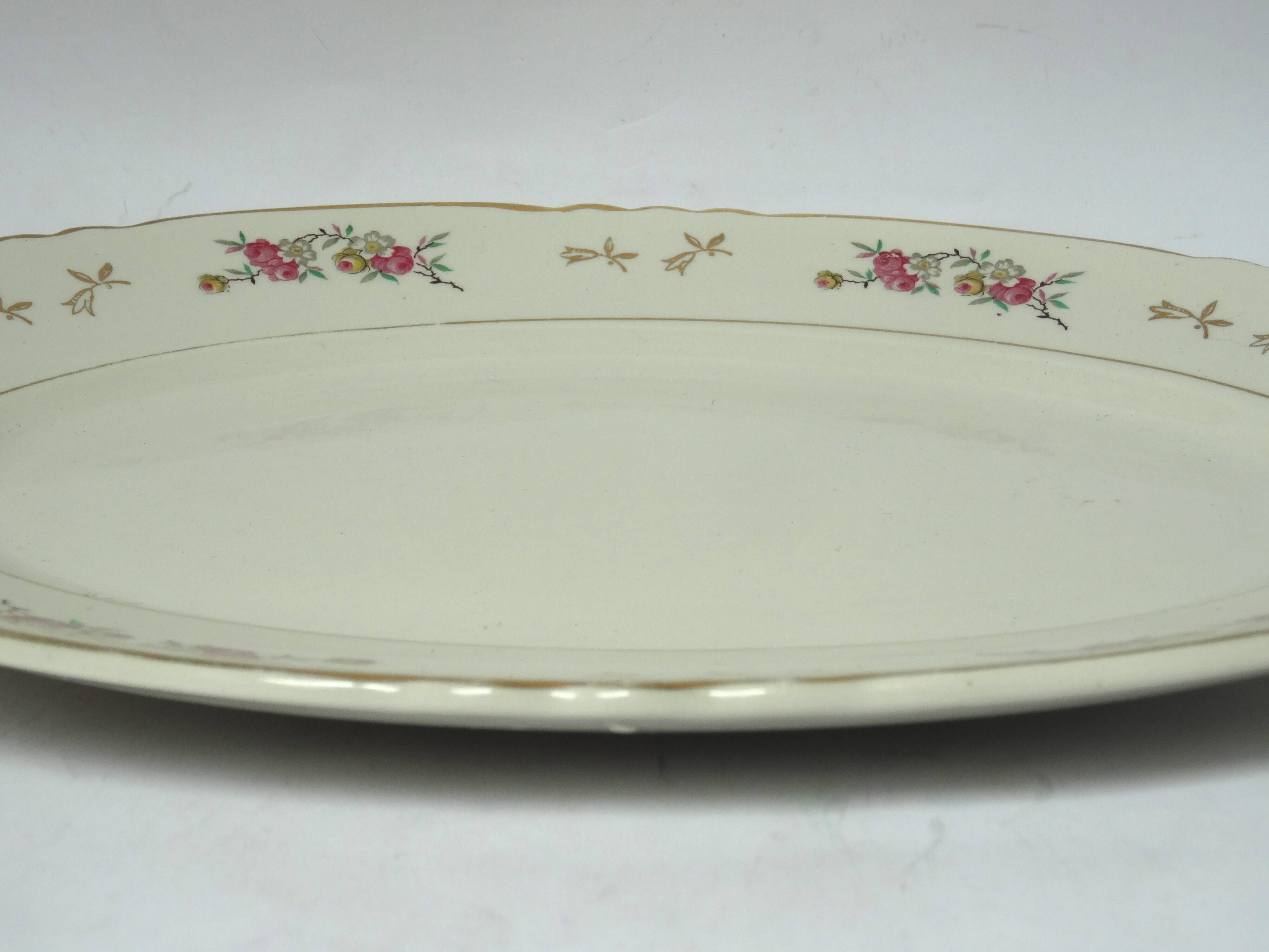 oval serving dish Moulin des Loups