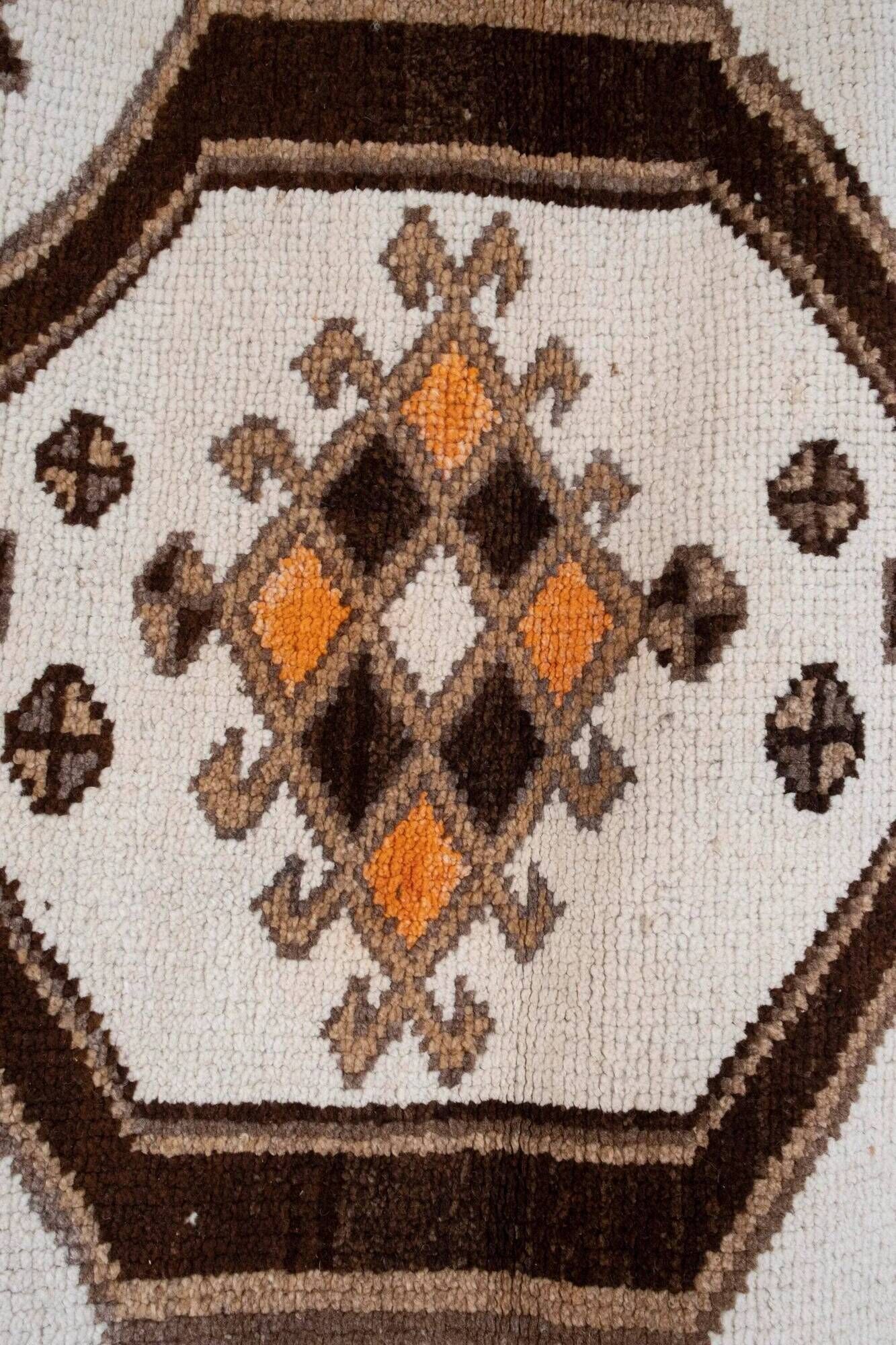 Vintage Turkish hallway rug 117x368 cm