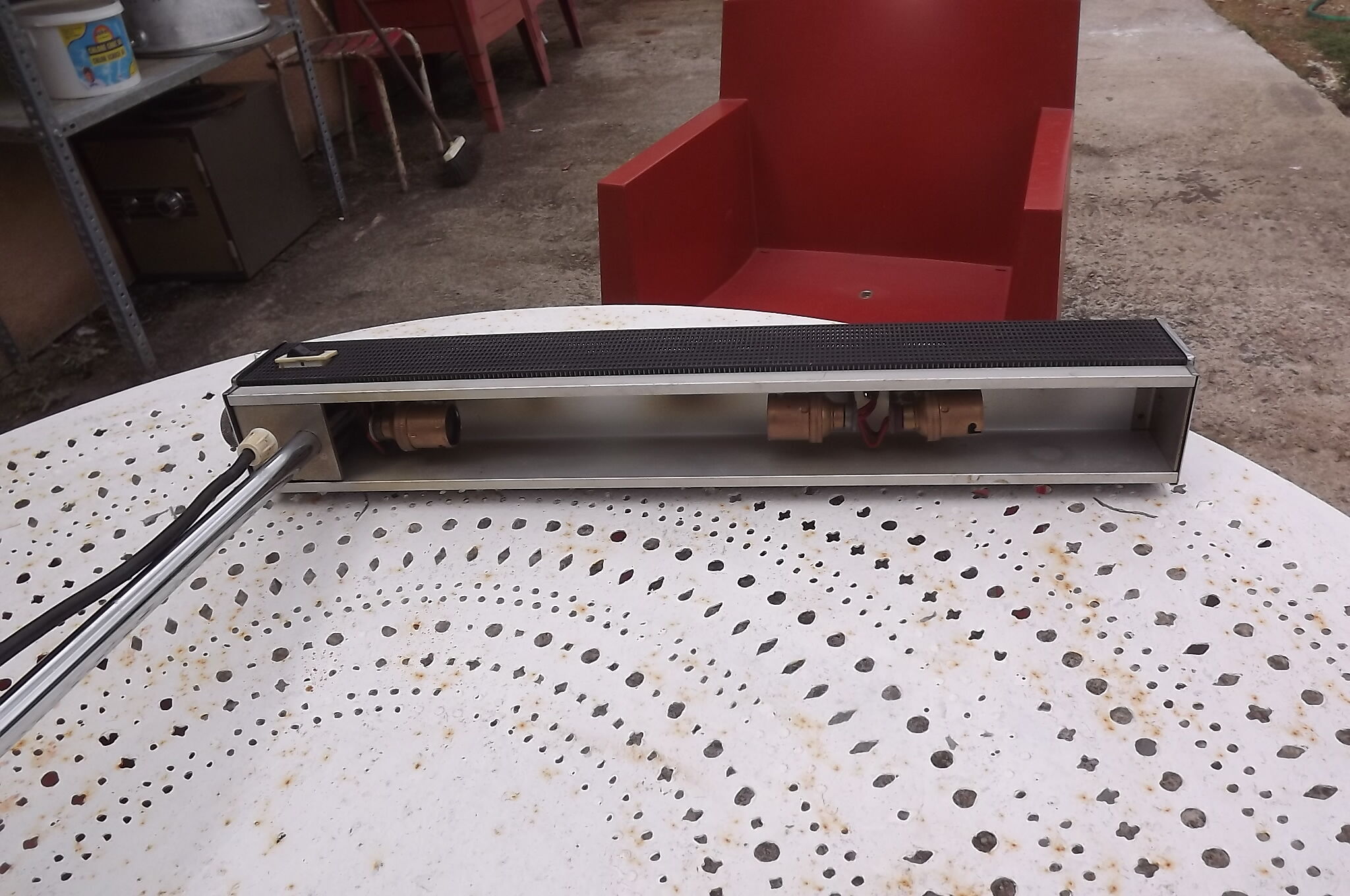 Year 60 Metal and Chrome lamp