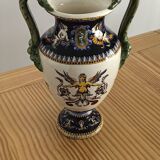 Gien earthenware vase