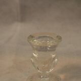 Five candle holders in glasses of 19th