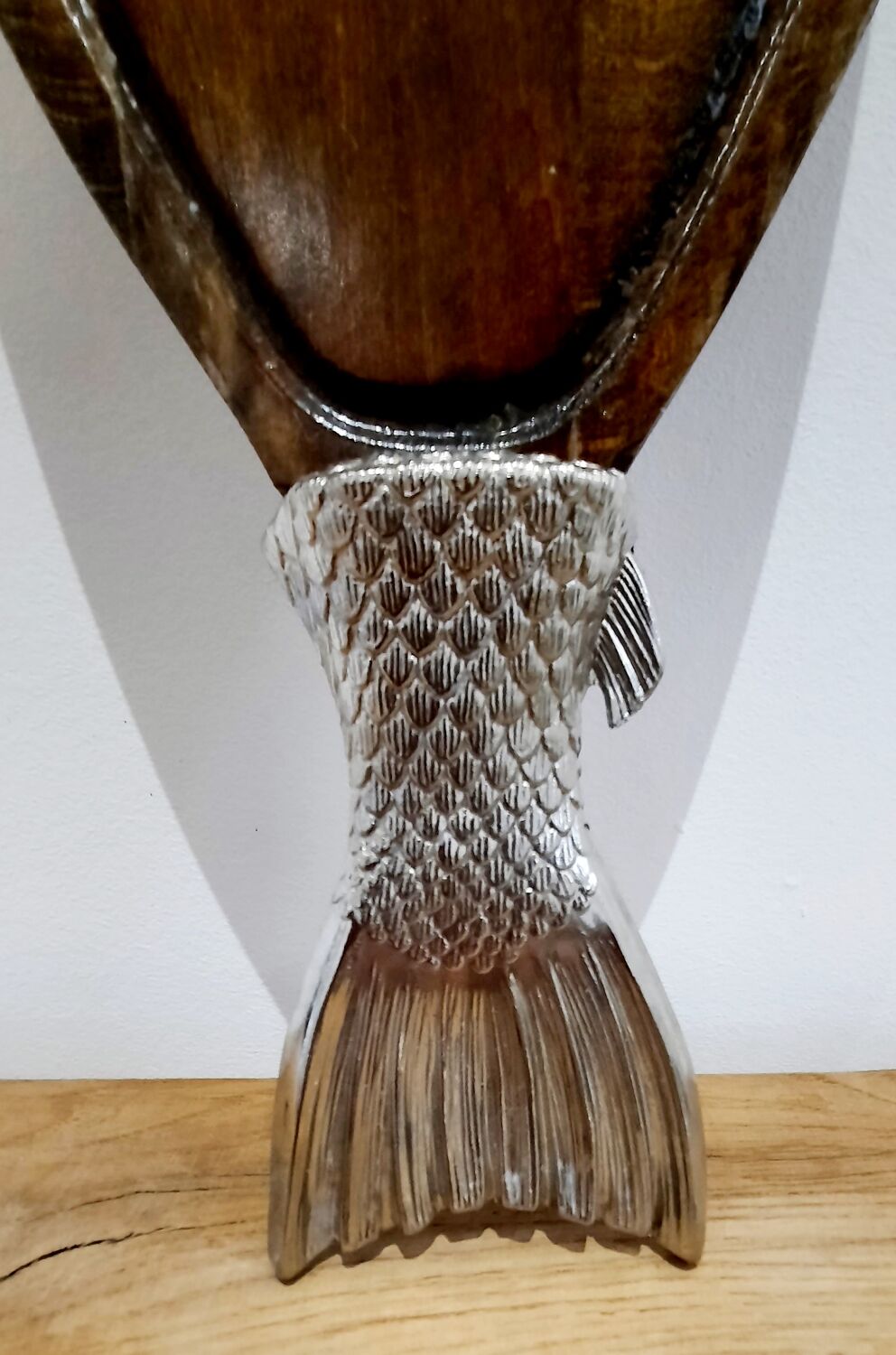 Vintage wood fish tray