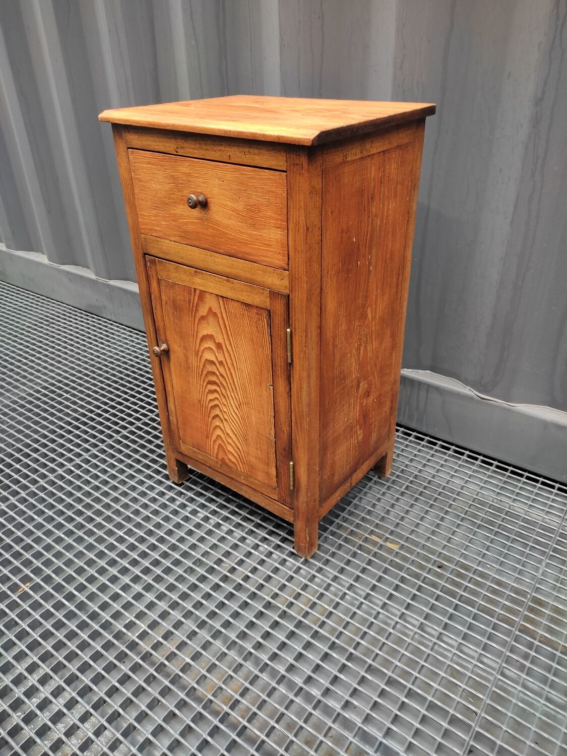 Solid oak country jam cupboard