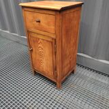 Solid oak country jam cupboard