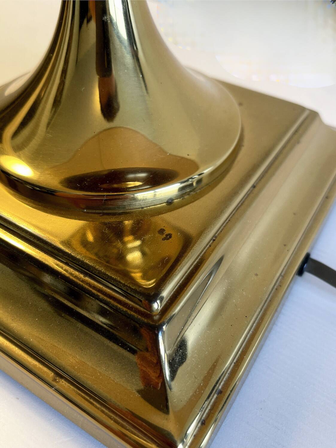 Deknudt table lamp – Brass & ceramic – Neoclassical style – Ref 3615/1
