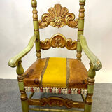 Baroque throne armchair