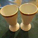A set of two white mugs