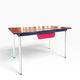 Vintage side table/desk in red formica.