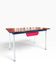 Vintage side table/desk in red formica.