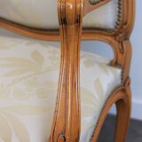 Pair of Louis XV style cabriolet armchairs