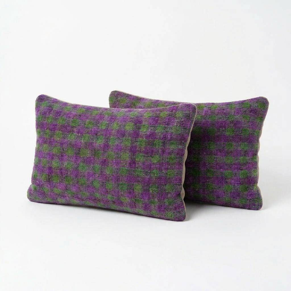 Set of 2 vintage kilim cushion covers 41x61 cm