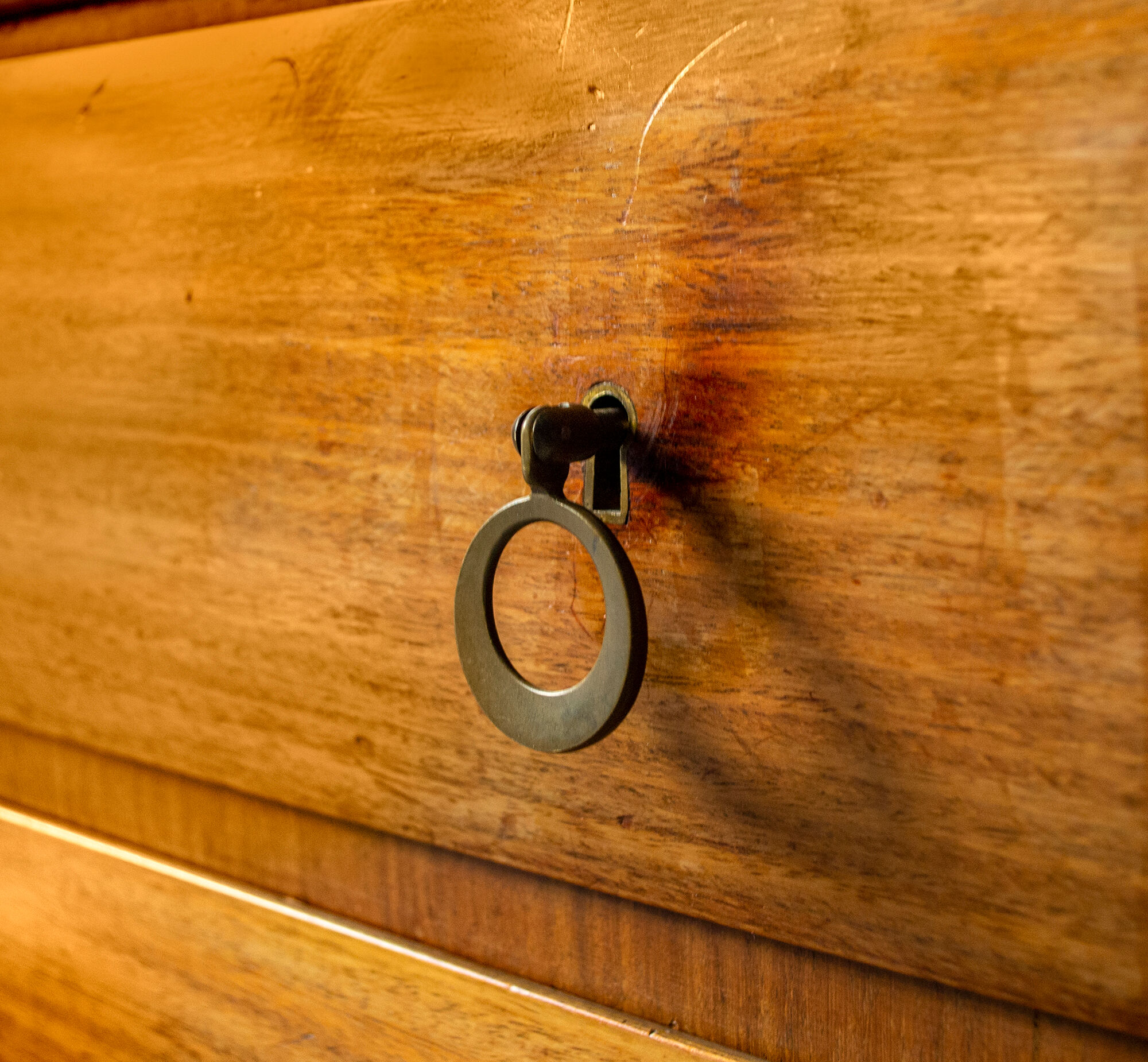 Glass and brass rosewood buffet by Esposizione Permanente Mobili Cantù Italia Anni '70