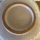 Vintage Ceramic Salad Bowl with Blue Floral Decor, Made in Italy