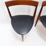 Set of 4 "Roundette" teak chairs by Hans Olsen for Frem Røjle, 1950s