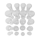 20-piece vintage 70s stemmed glass set