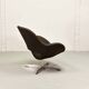 Rohé Chocolate Brown Leatherette Vintage Design Lounge Chair, 1960s
