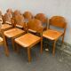 Set of 11 stackable brutalist chairs from Germany.