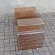 Vinyl trolley on wheels in lucite Modernist design Space-age 1970 MICHEL DUMAS