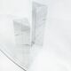 Table named "Diapason". Carrara marble and glass. Cattelan Italia. 90s.