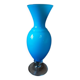 Turquoise opaline vase