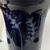 Blue ceramic vase