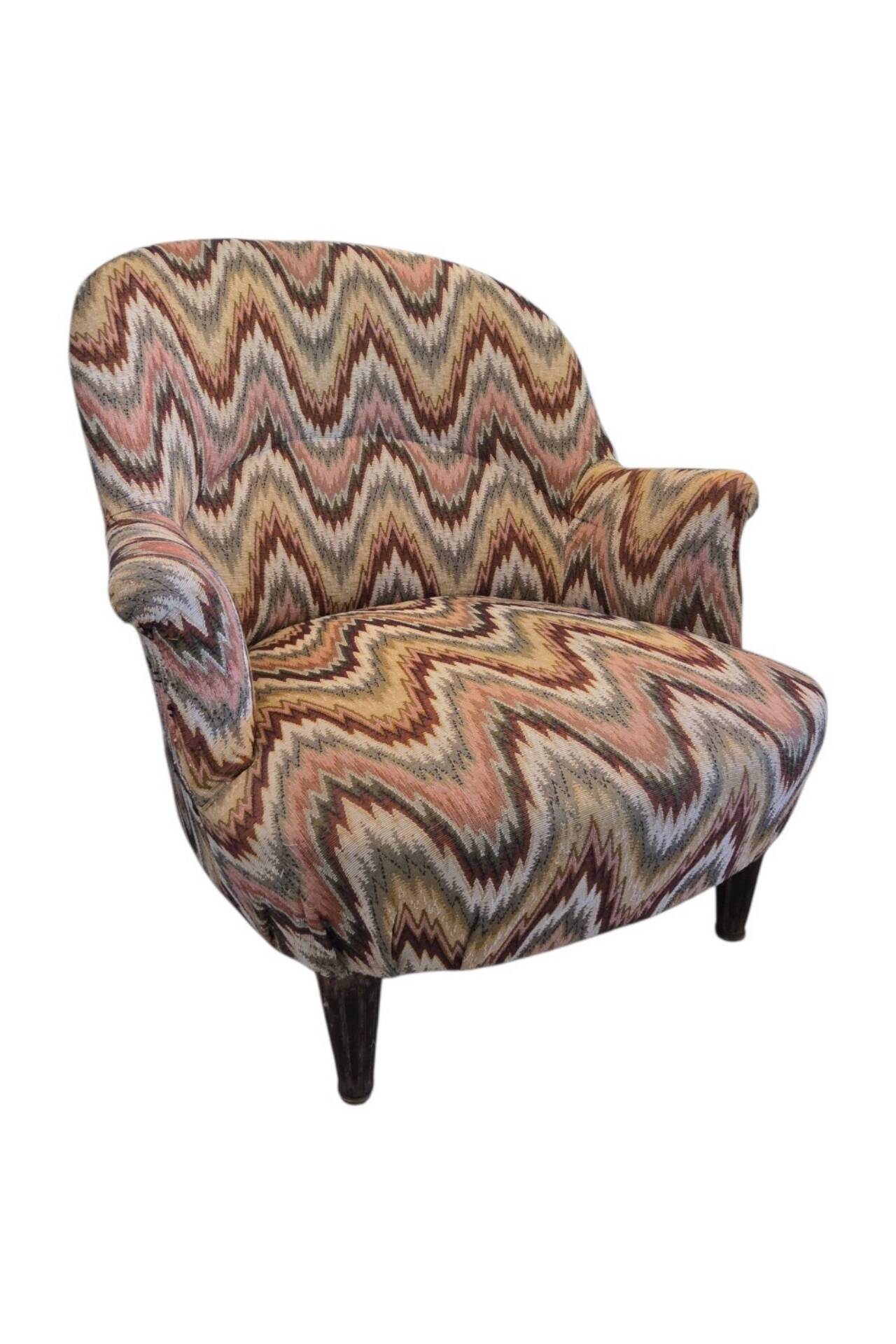 Fauteuil crapaud retapissé