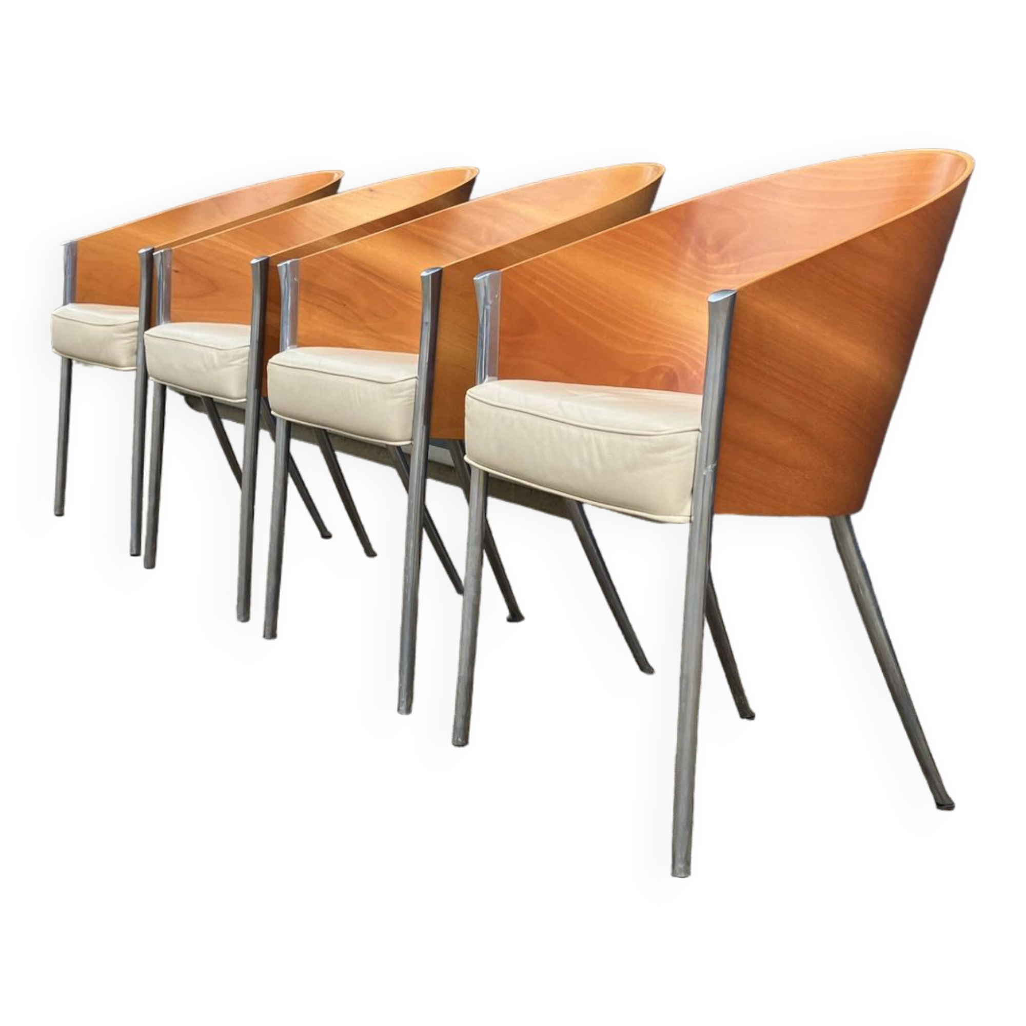 4x King Costes dining chairs, Philippe Starck, Aleph Driade