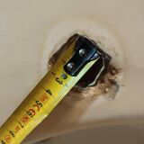 Vasque évier porcelaine sur pied