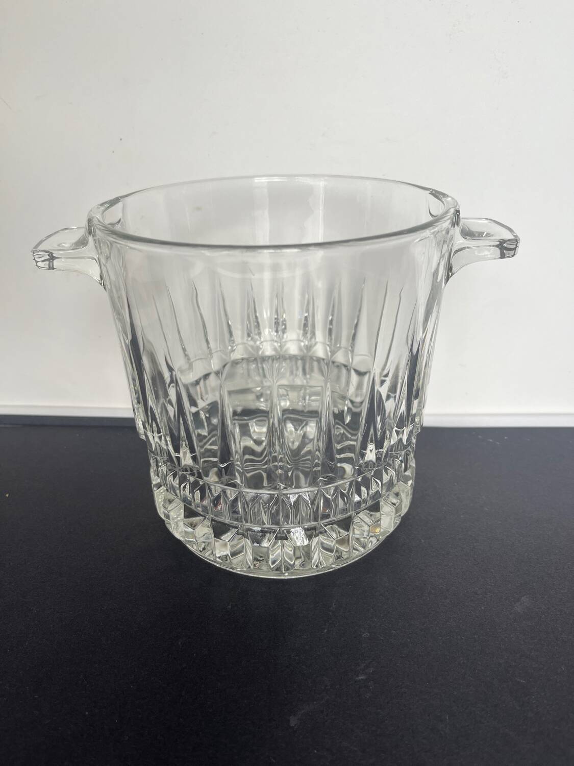 Vintage Cut Crystal Ice Bucket