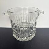 Seau à glace vintage en cristal taillé
