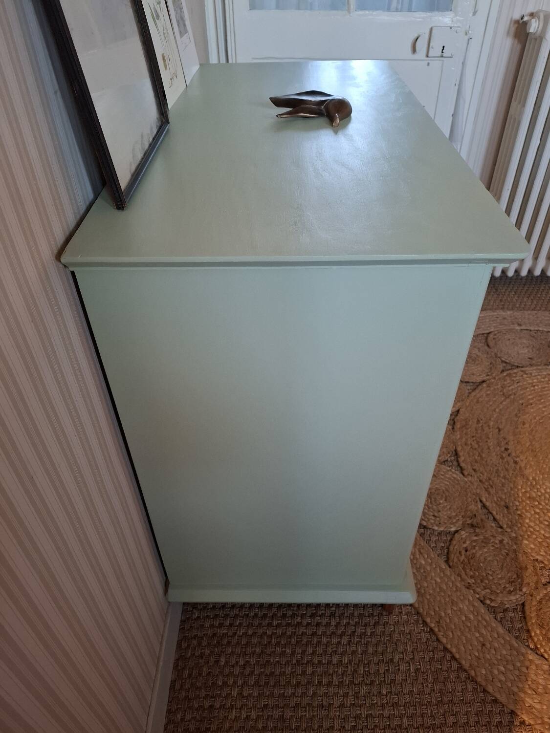 Chest of drawers, sideboard in painted wood