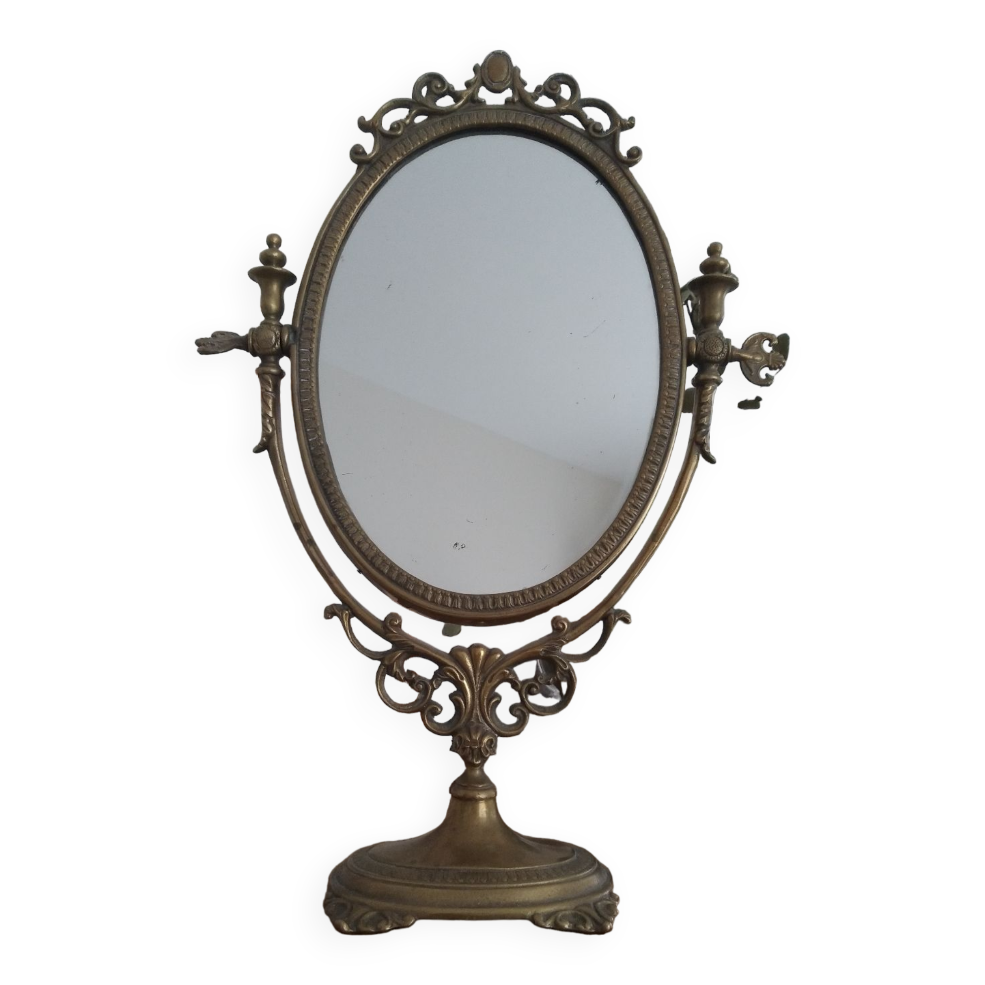 Brass psyche mirror