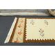 1970s Turkish Oushak Handmade Wool Cotton Beige Runner 71x283