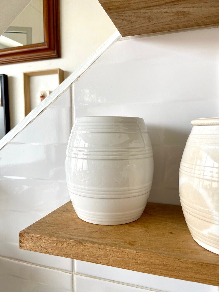 4 pots Villeroy & Boch in white earthenware