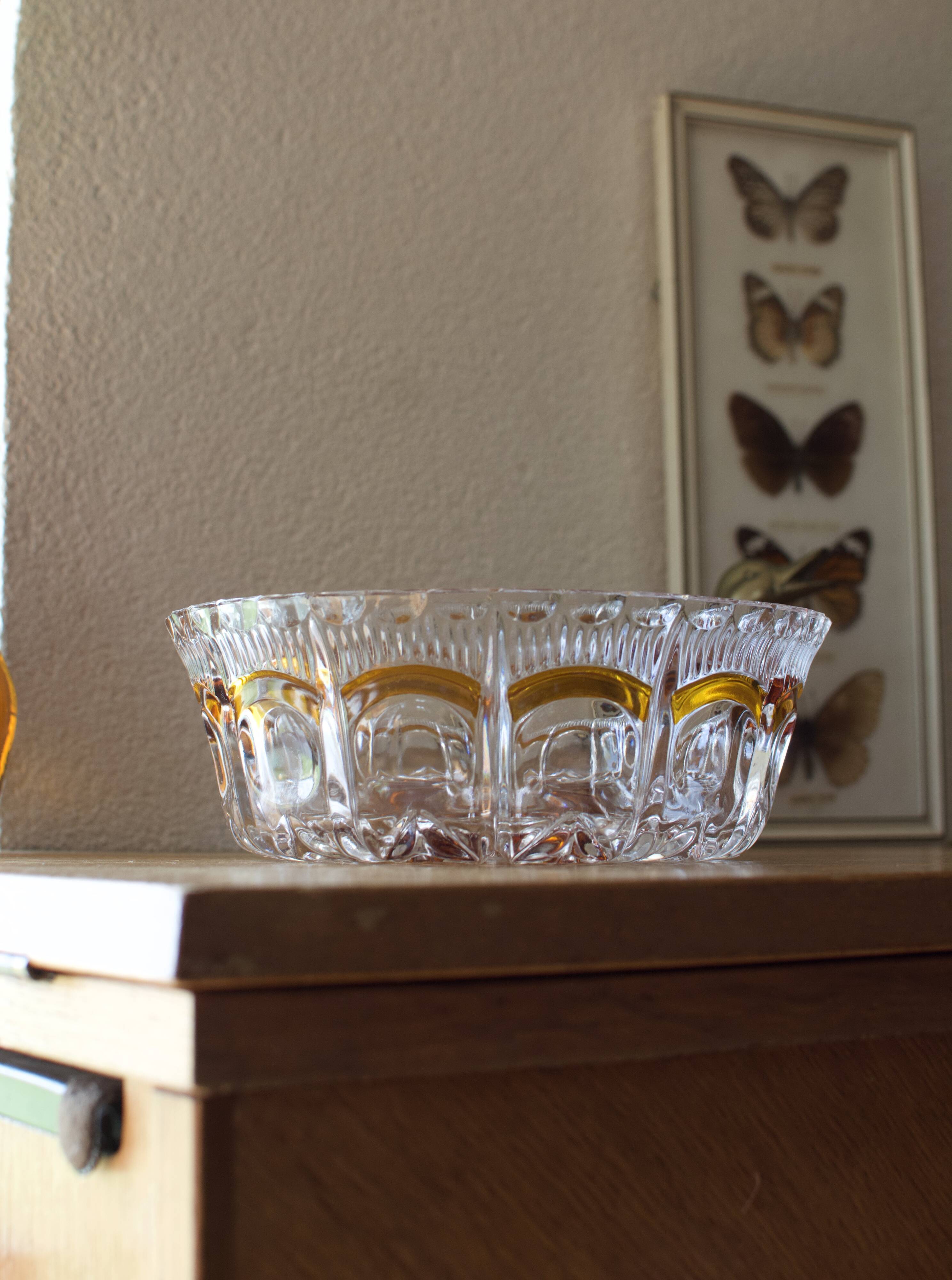 Bohemian crystal bowl cup