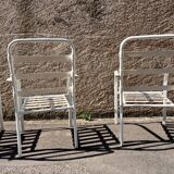 Stackable Garden Armchairs with Elastic Ropes, 1970s, Set of 6