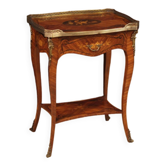 Elegant 20th century inlaid side table