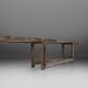 Industrial Oak Workbench with Exceptional Patina, Belgium ca. 1850