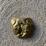 Brass cat's head