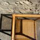 Bamboo and smoked glass side table, 1970s